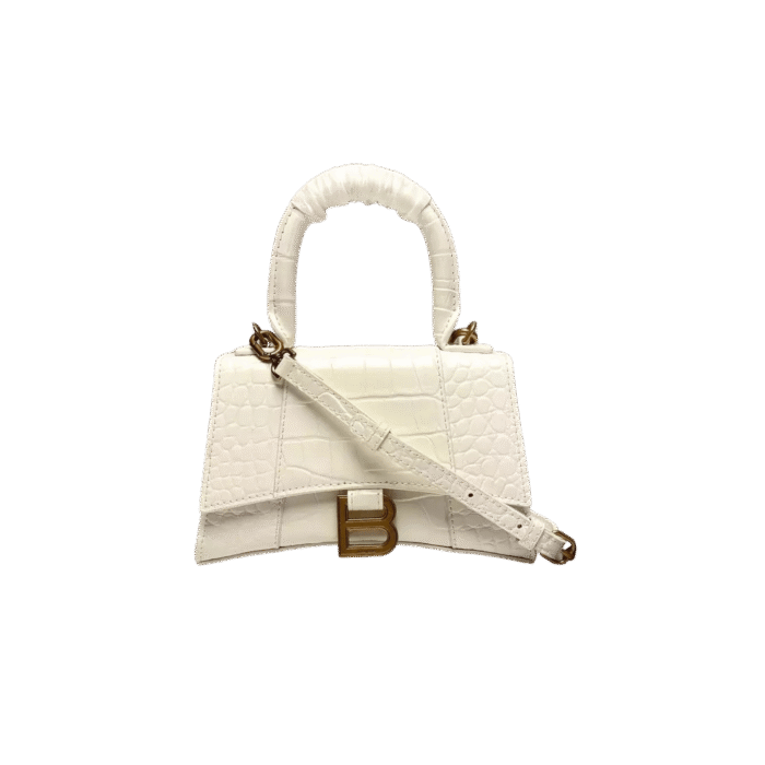 Croc-Embossed Designer Handbag - Image 6