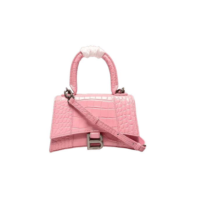 Croc-Embossed Designer Handbag - Image 5