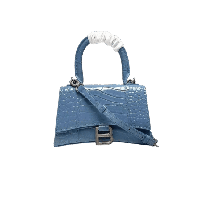 Croc-Embossed Designer Handbag - Image 4