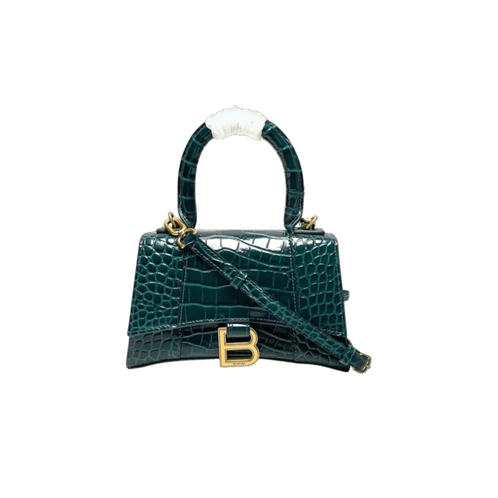 Croc-Embossed Designer Handbag - Image 2