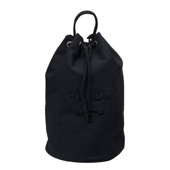Prada Oversized Canvas Bucket Bag | Effortless Vintage Charm - Model 2543 - Image 3