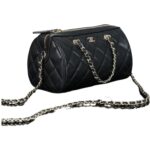 Chanel 25P Mini Bowling Bag | Black & Gold | Caviar Leather - Image 3