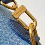 LV Speedy 18 Bandoulière | Damier Denim Canvas with Retro Log - Image 5