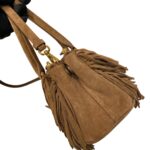 Prada Galleria Suede Tassel Bag | Elegant Revival in Soft Luxury - Image 4
